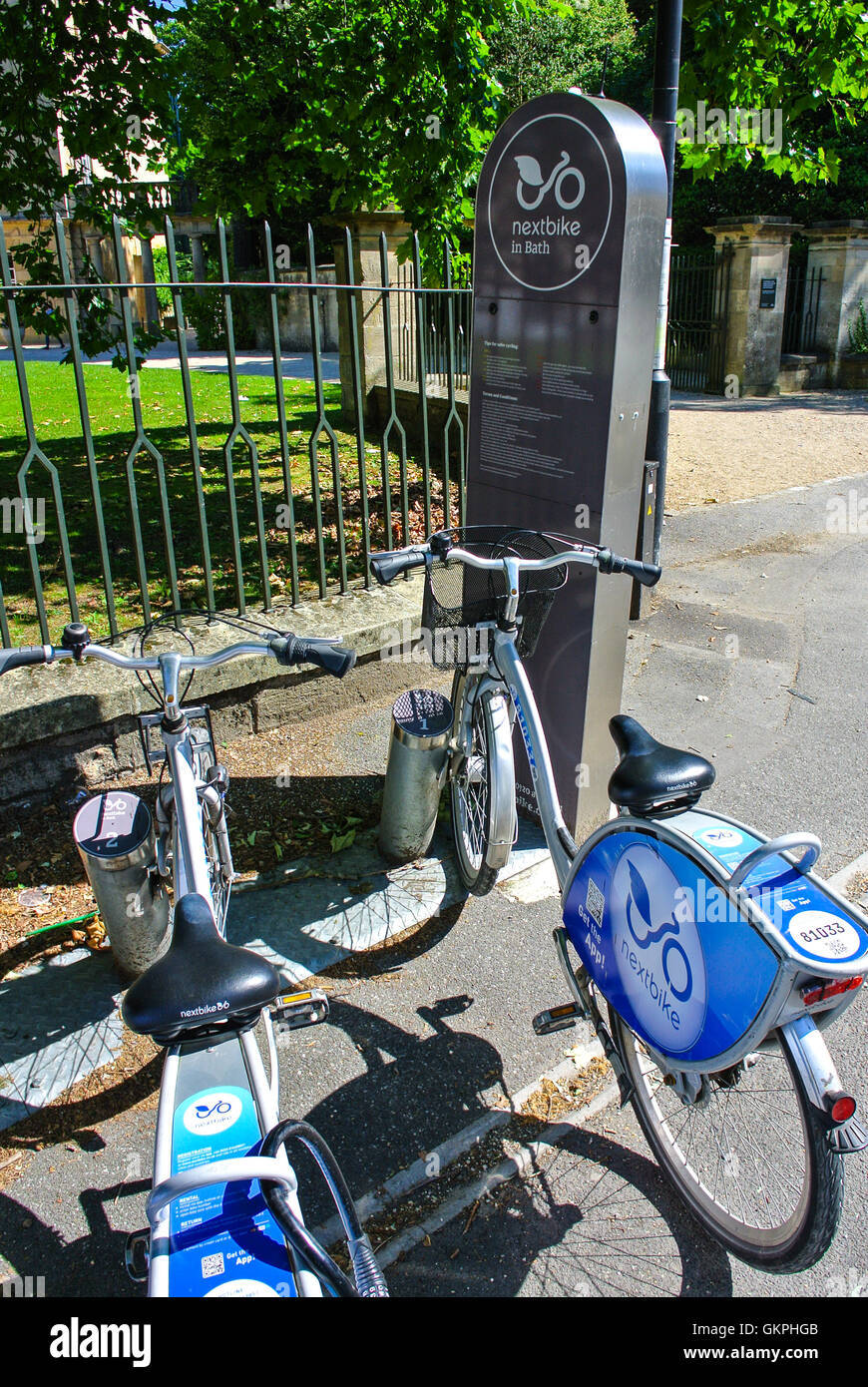 Hire bikes bicycles in Bath Somerset England UK Stock Photo Alamy