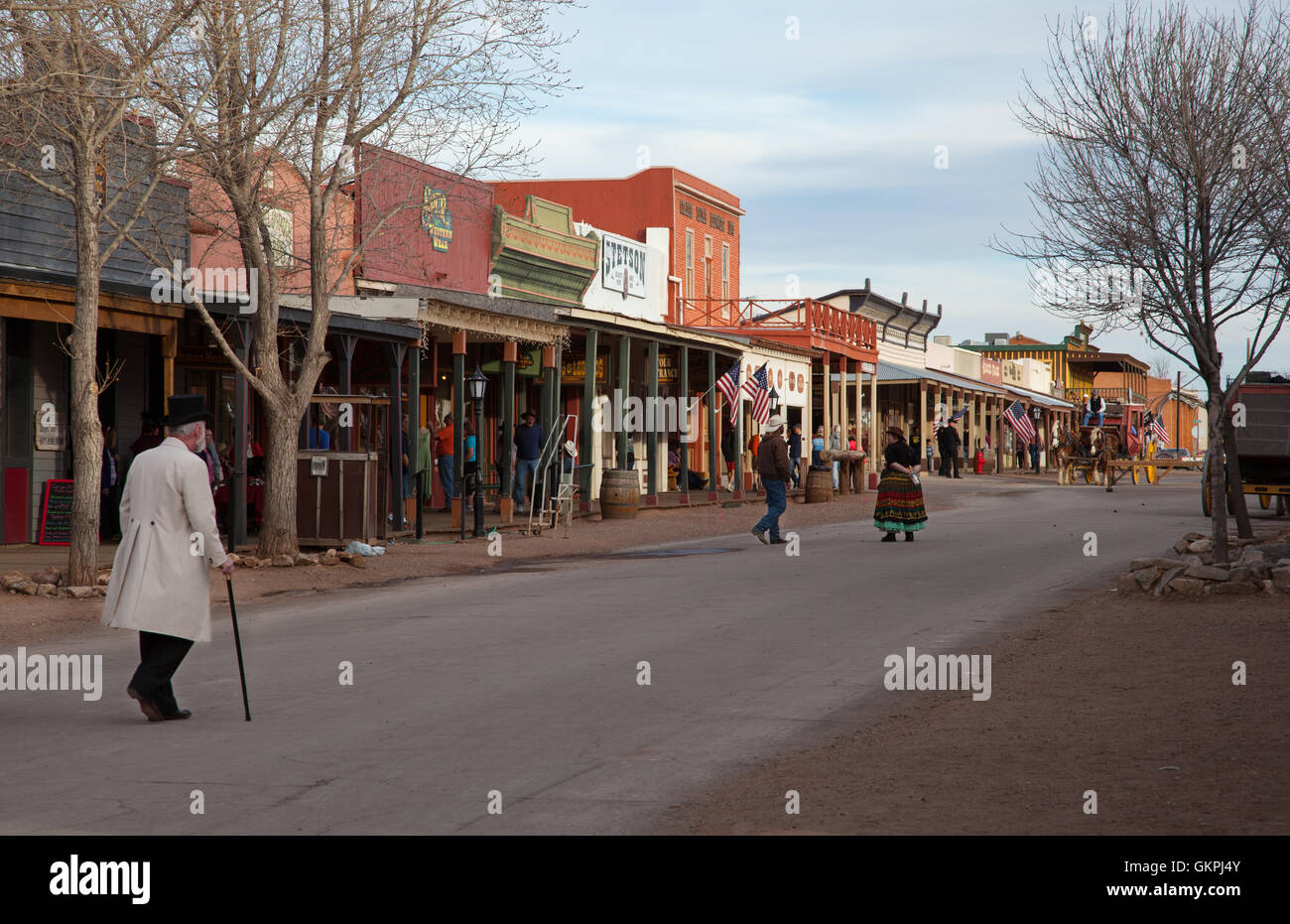 Main street in Tombstone, Arizona. Stock Photo