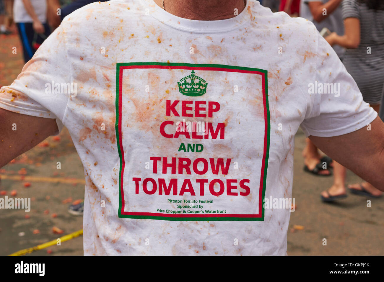 tomato fighters, Pittston Tomato Festival, Pittston, Pennsylvania, USA