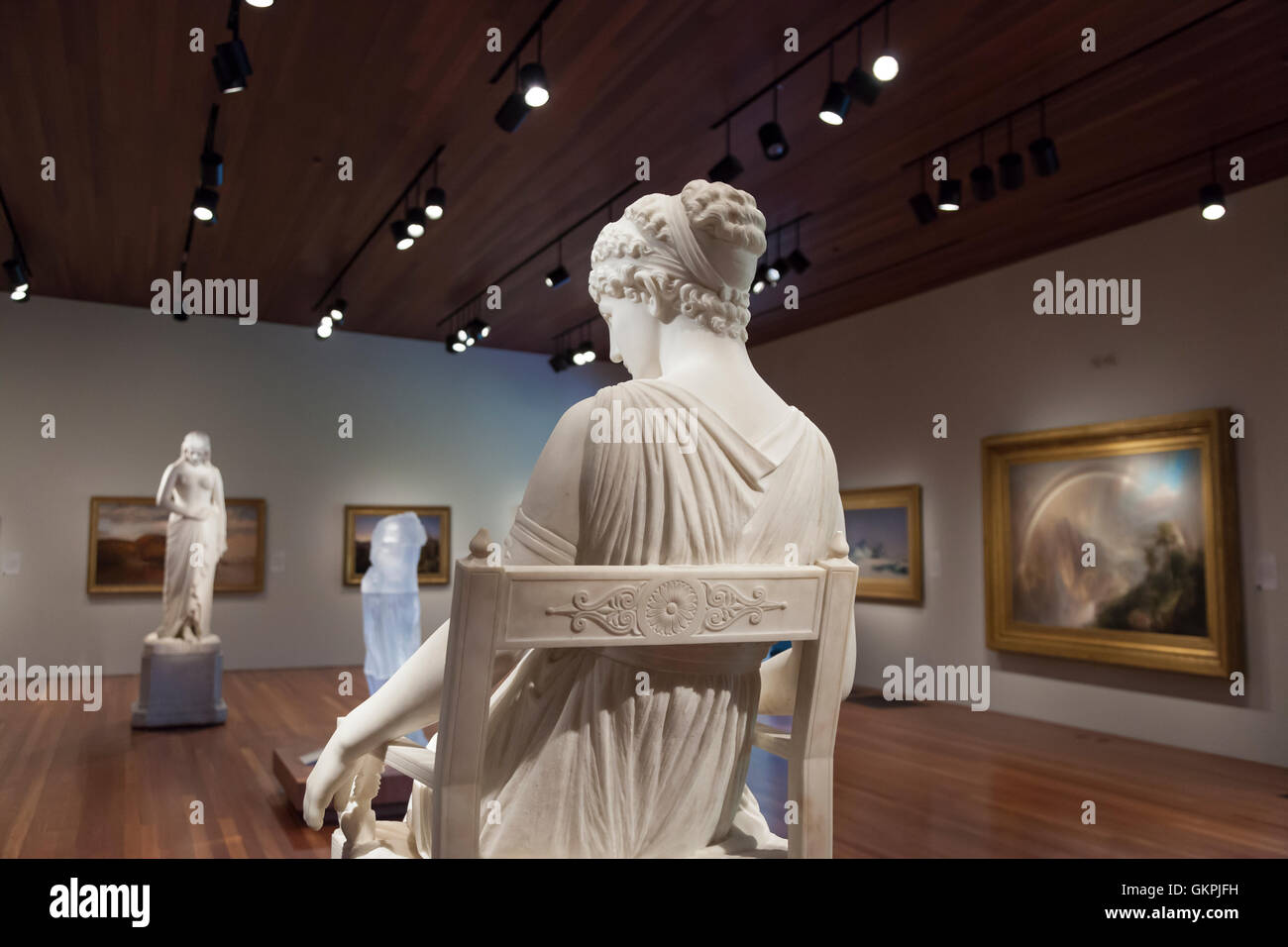 San Francisco, California: Franklin Simmons' 'Penelope' on display in the De Young Museum. Stock Photo