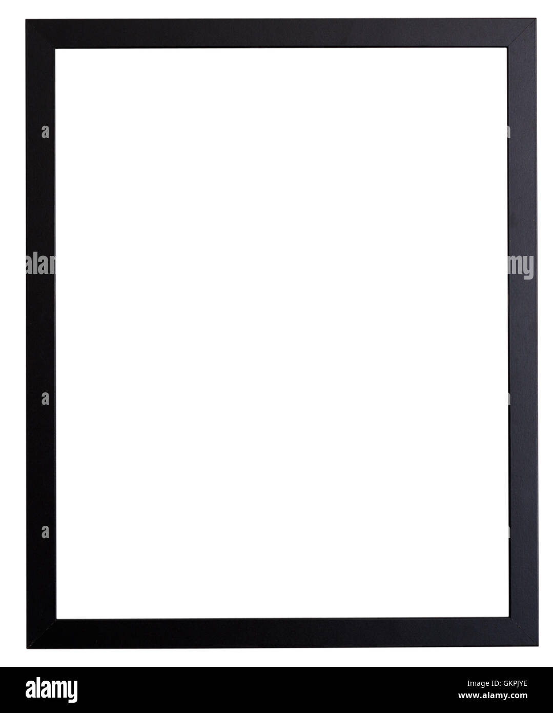 wooden photo frame isolated on white background Stock Photo - Alamy