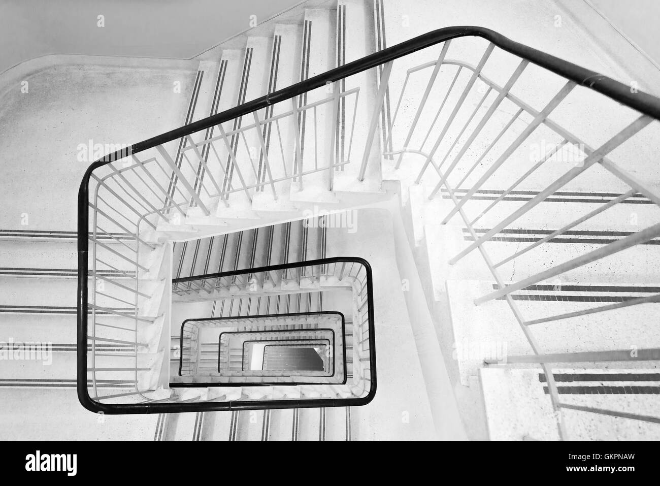 Spiral staircase in London, United Kingdom Stock Photo