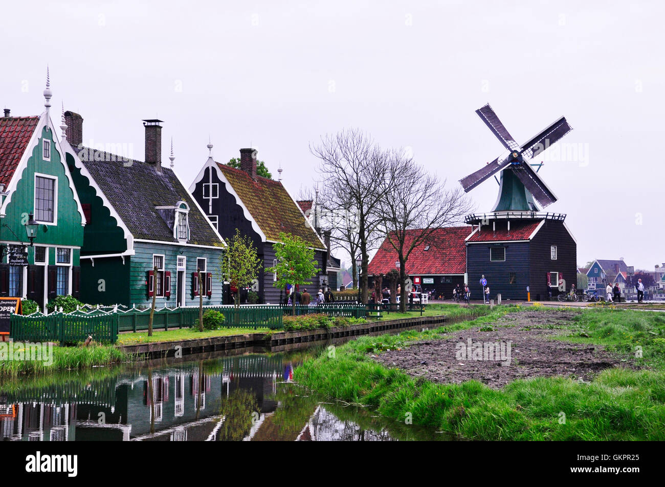 Zaanse Schans, Netherlands. Stock Photo