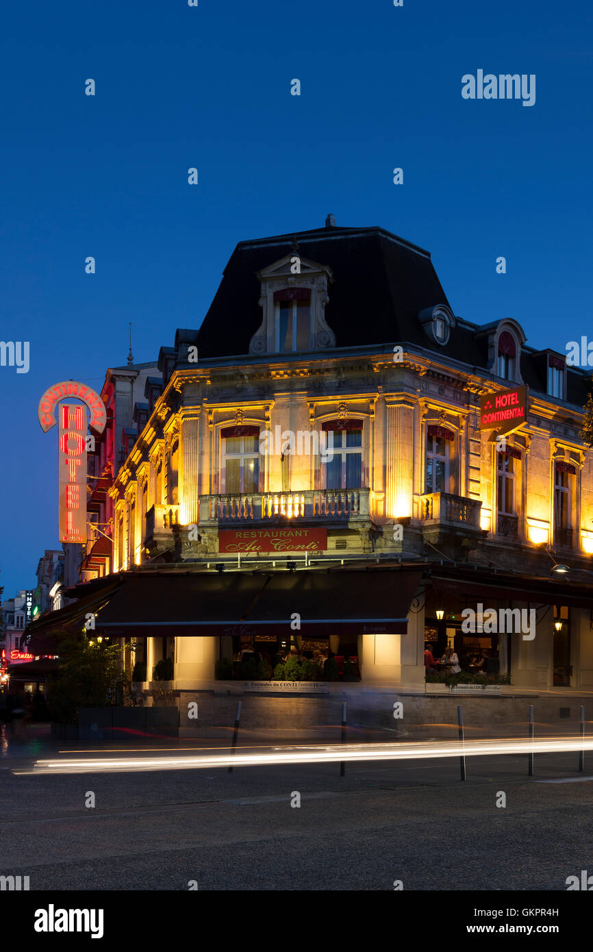 Continental hotel, Reims, Marne, ChampagneArdenne, France Stock Photo