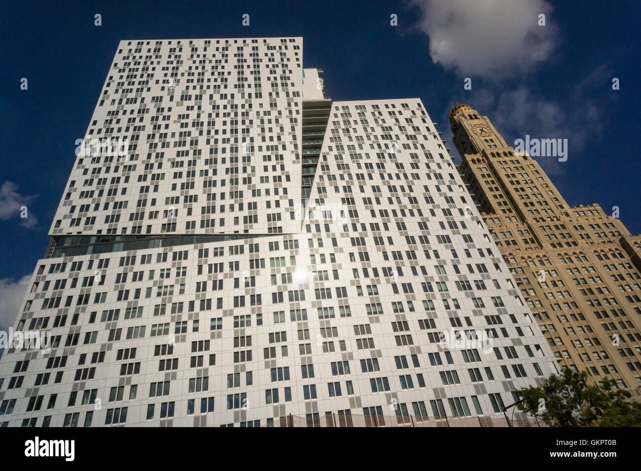 The Williamsburgh Savings Bank building, right, in Brooklyn in New York