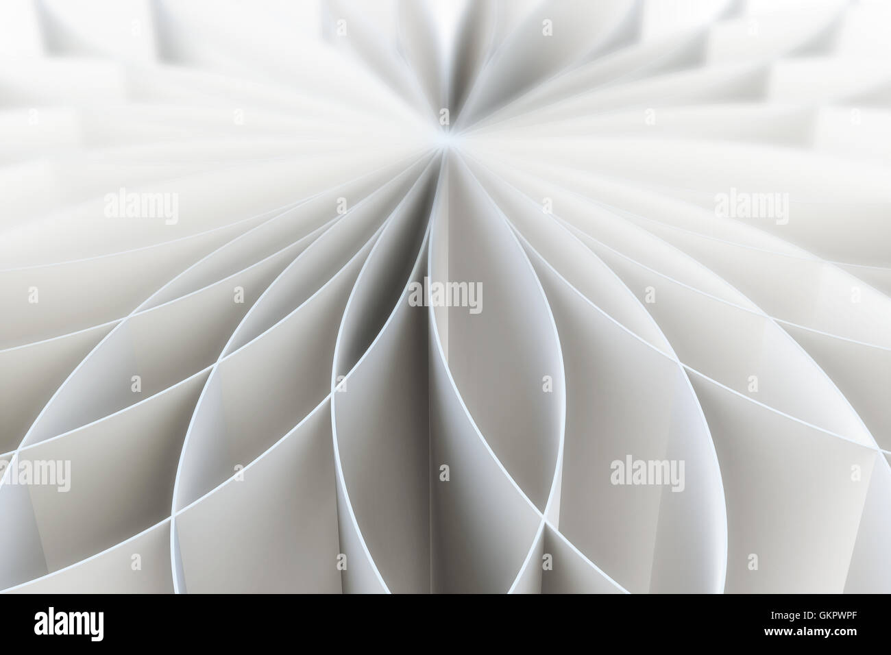 Abstract pattern of a folded blank pages.3d illustration Stock Photo