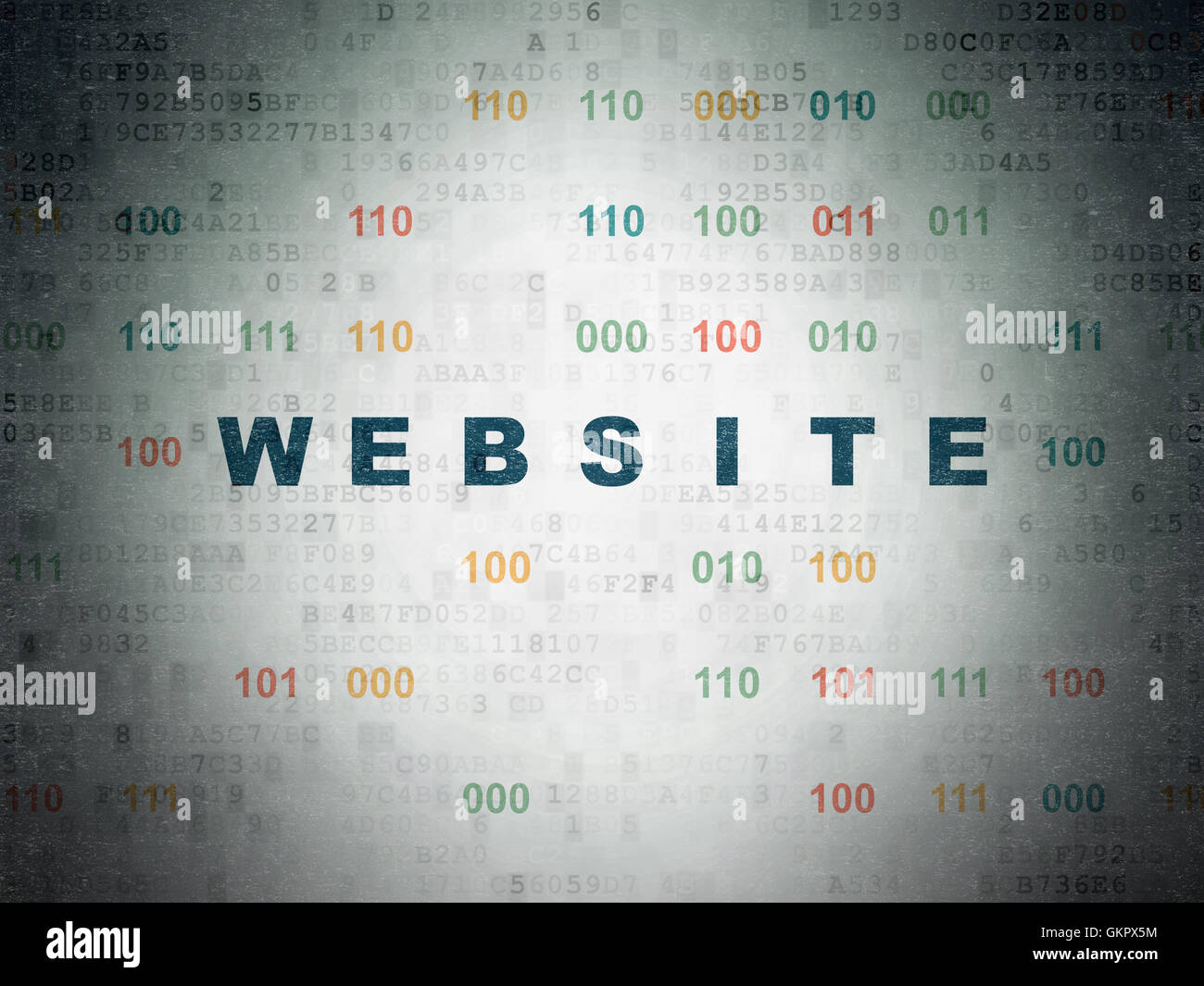 Web development concept: Website on Digital Data Paper background Stock ...