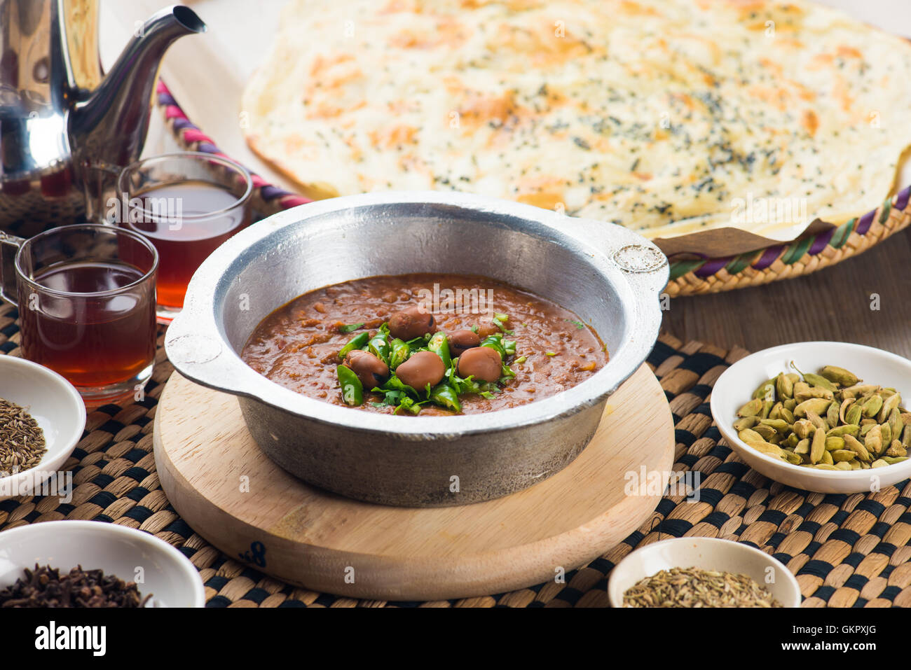 Bean Saltah, popular arab yemeni stew Stock Photo Alamy