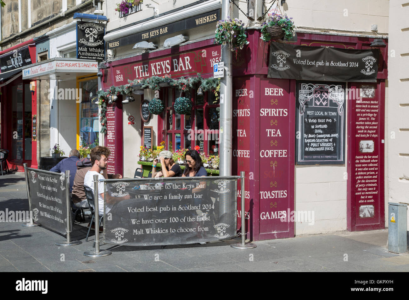 Keys Bar Pub; St Andrews; Fife; Scotland; UK Stock Photo Alamy