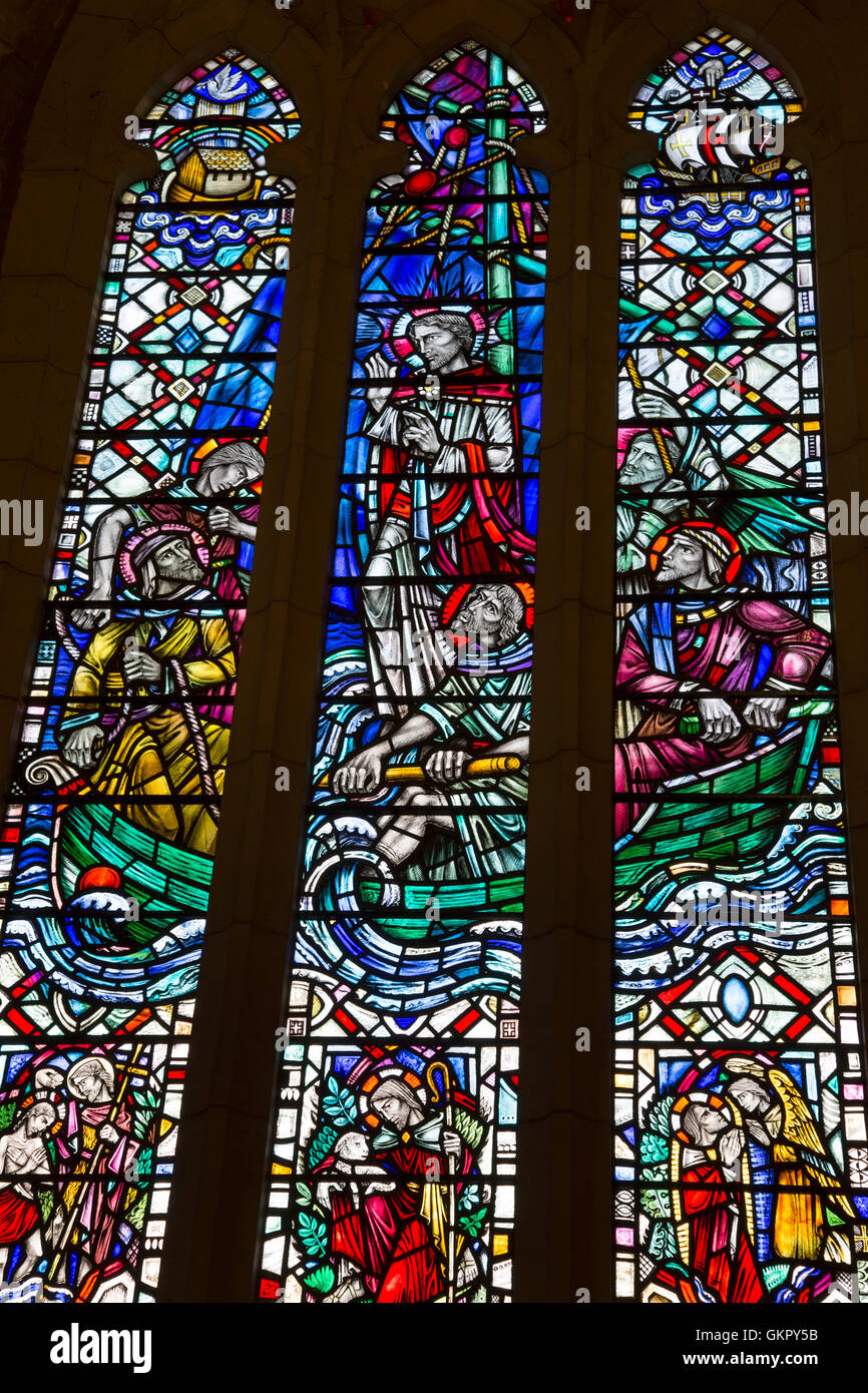complicated stained glass design