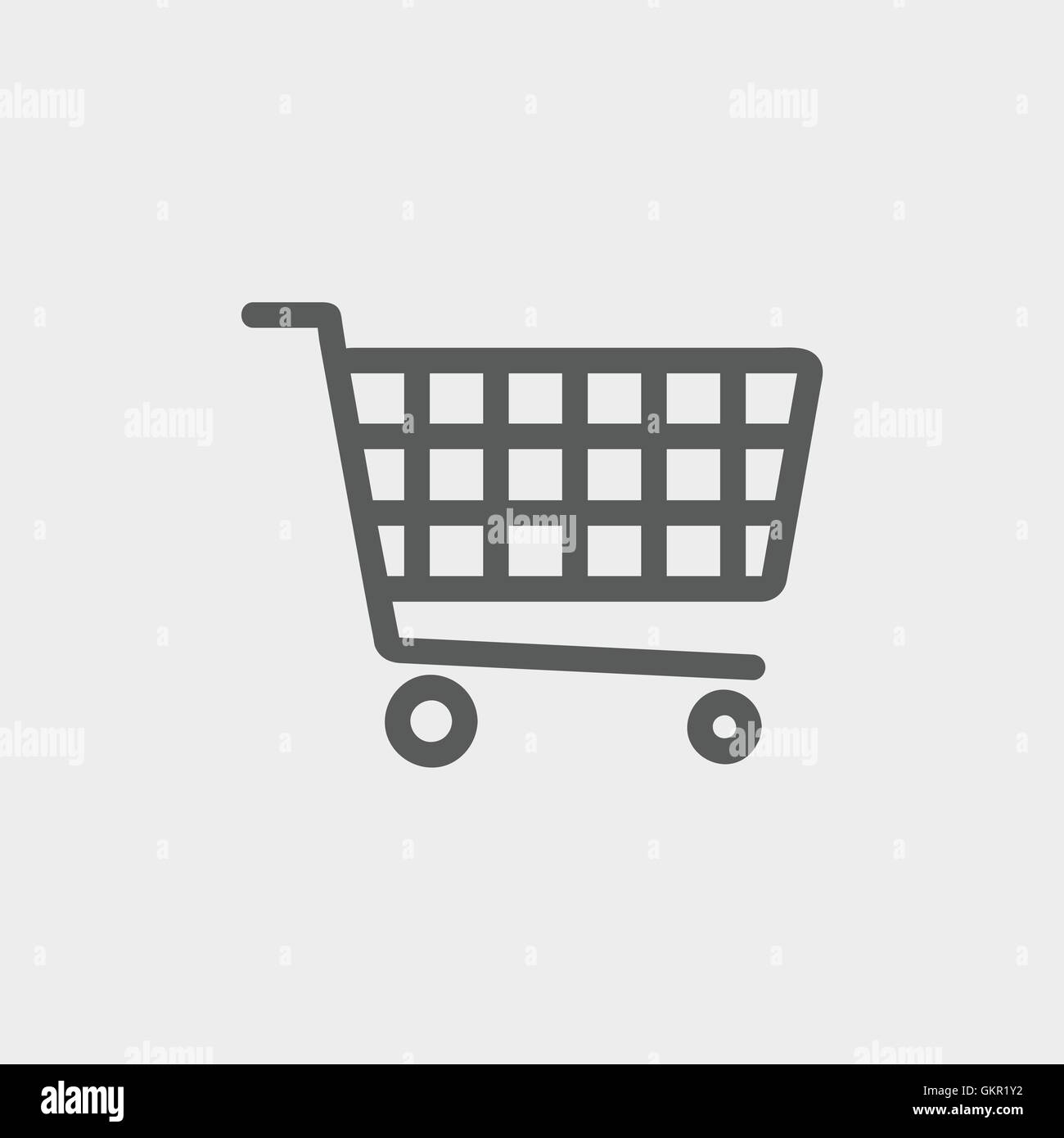 Minimalistic line icon shopping Stock Vector Images - Alamy