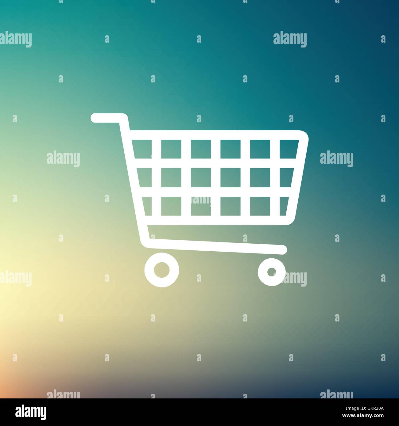 Shopping cart thin line icon Stock Vector Image & Art - Alamy