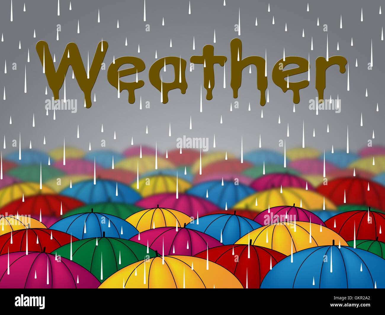 Weather Rain Indicating Overcast Showers And Rainfall Stock Photo Alamy