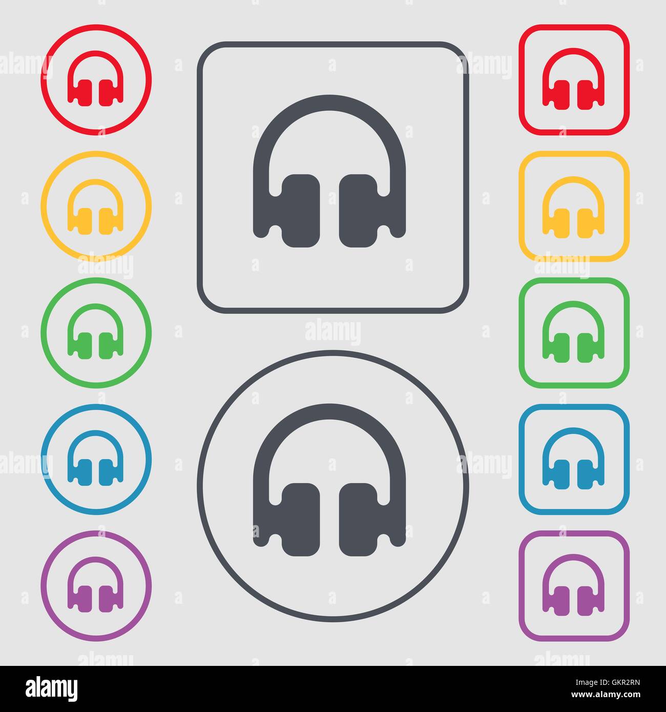 Earphones symbol hires stock photography and images Alamy