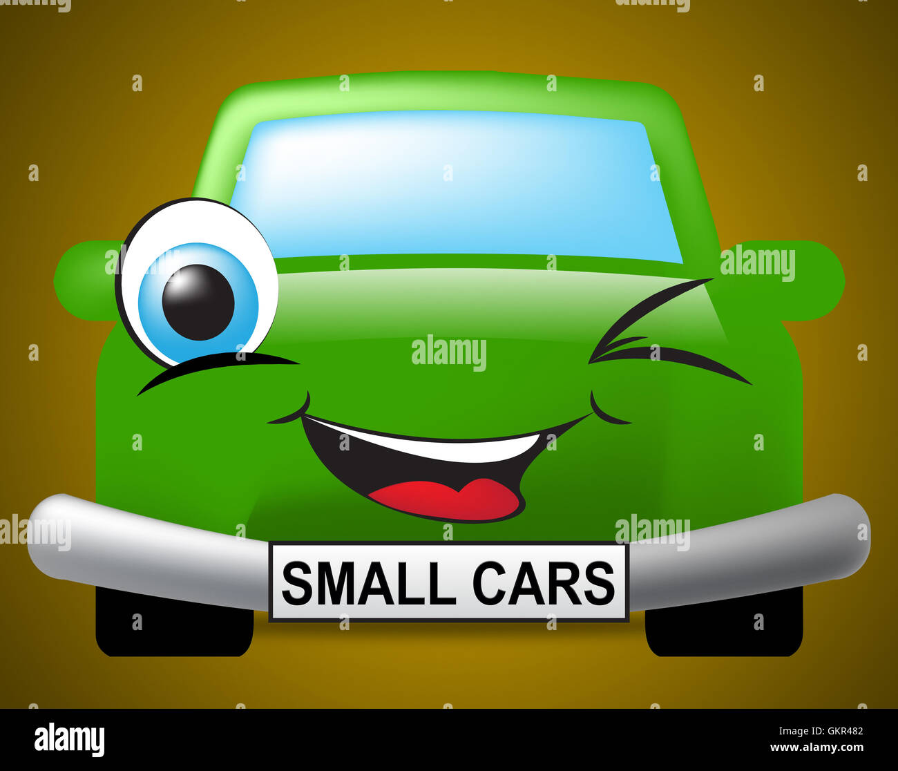 Small Cars Showing Compact Automobile Or Vehicle Stock Photo
