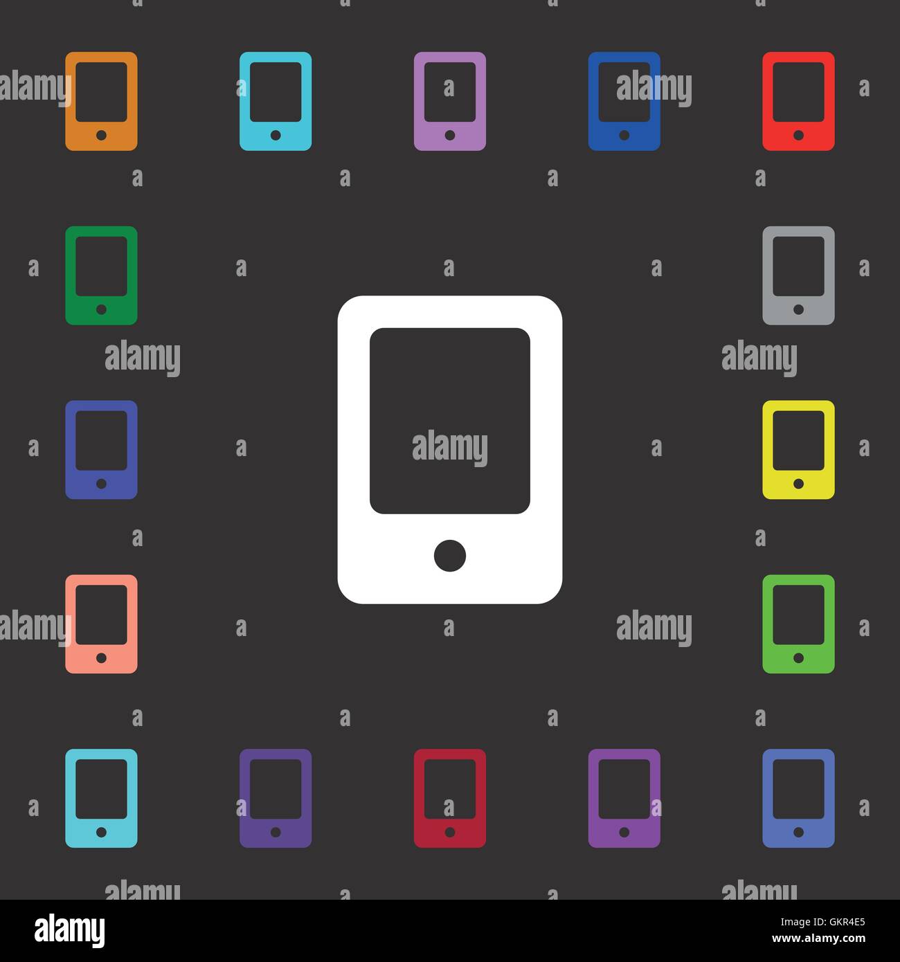 Tablet icon sign. Lots of colorful symbols for your design. Vector ...