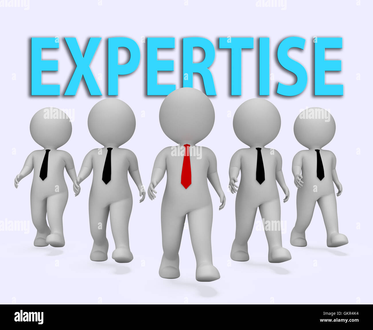 Expertise Businessmen Representing Master Skills 3d Rendering Stock ...