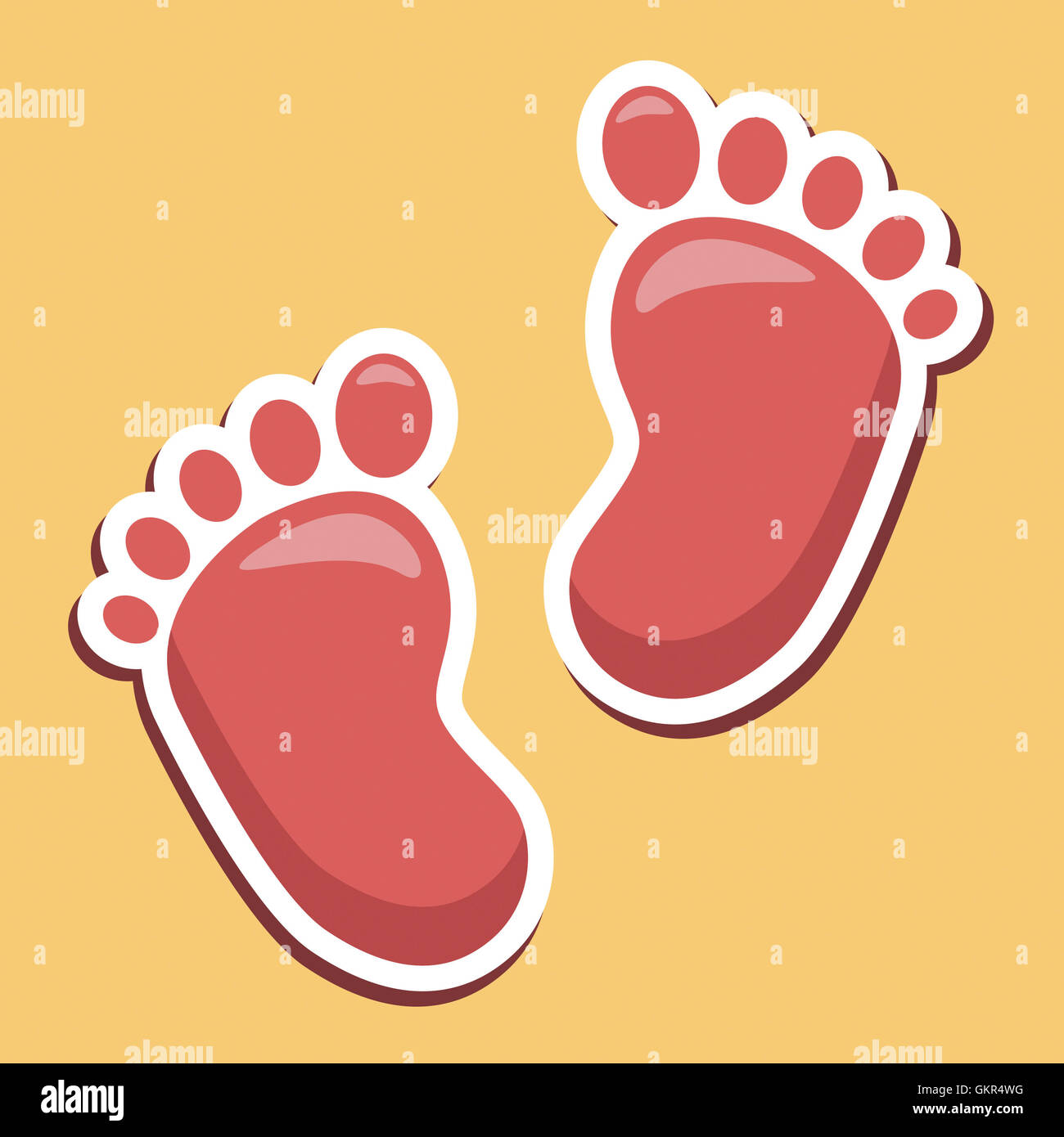 Baby Feet Indicating Infant Parenting And Newborns Stock Photo - Alamy