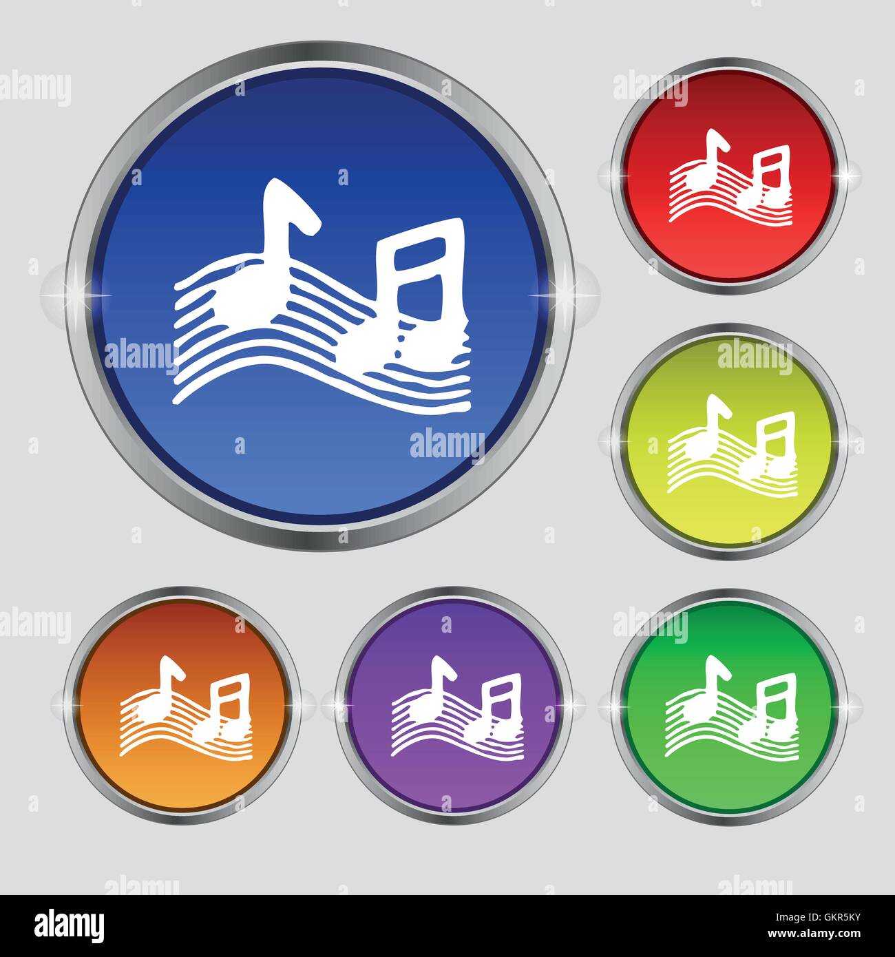 Music symbol illustration Stock Vector Images - Alamy