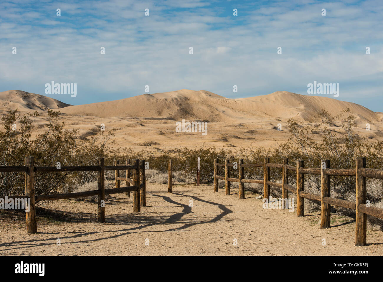 Kelso Dunes in the Mojave Desert Stock Photo