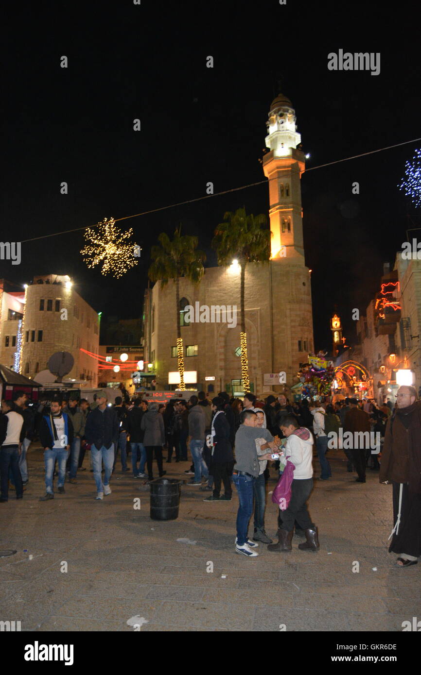 Christmas Eve, Bethlehem, Palestine, Church of Nativity Stock Photo Alamy