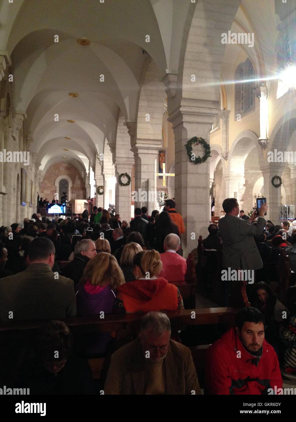 Christmas Eve, Bethlehem, Palestine, Church of Nativity Stock Photo Alamy