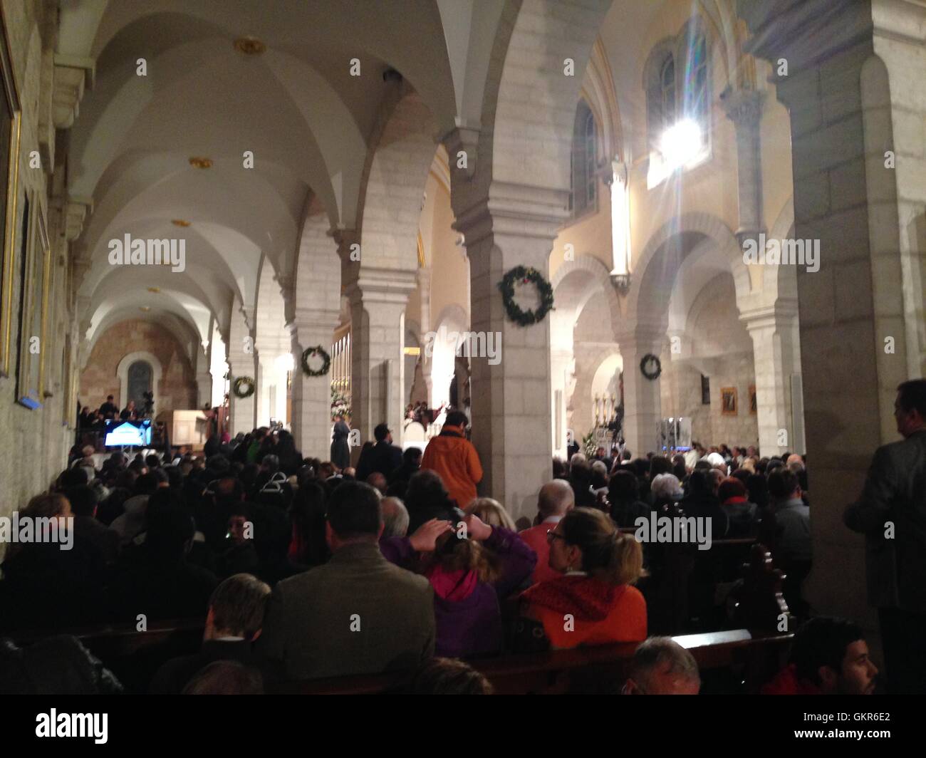 Christmas Eve, Bethlehem, Palestine, Church of Nativity Stock Photo Alamy