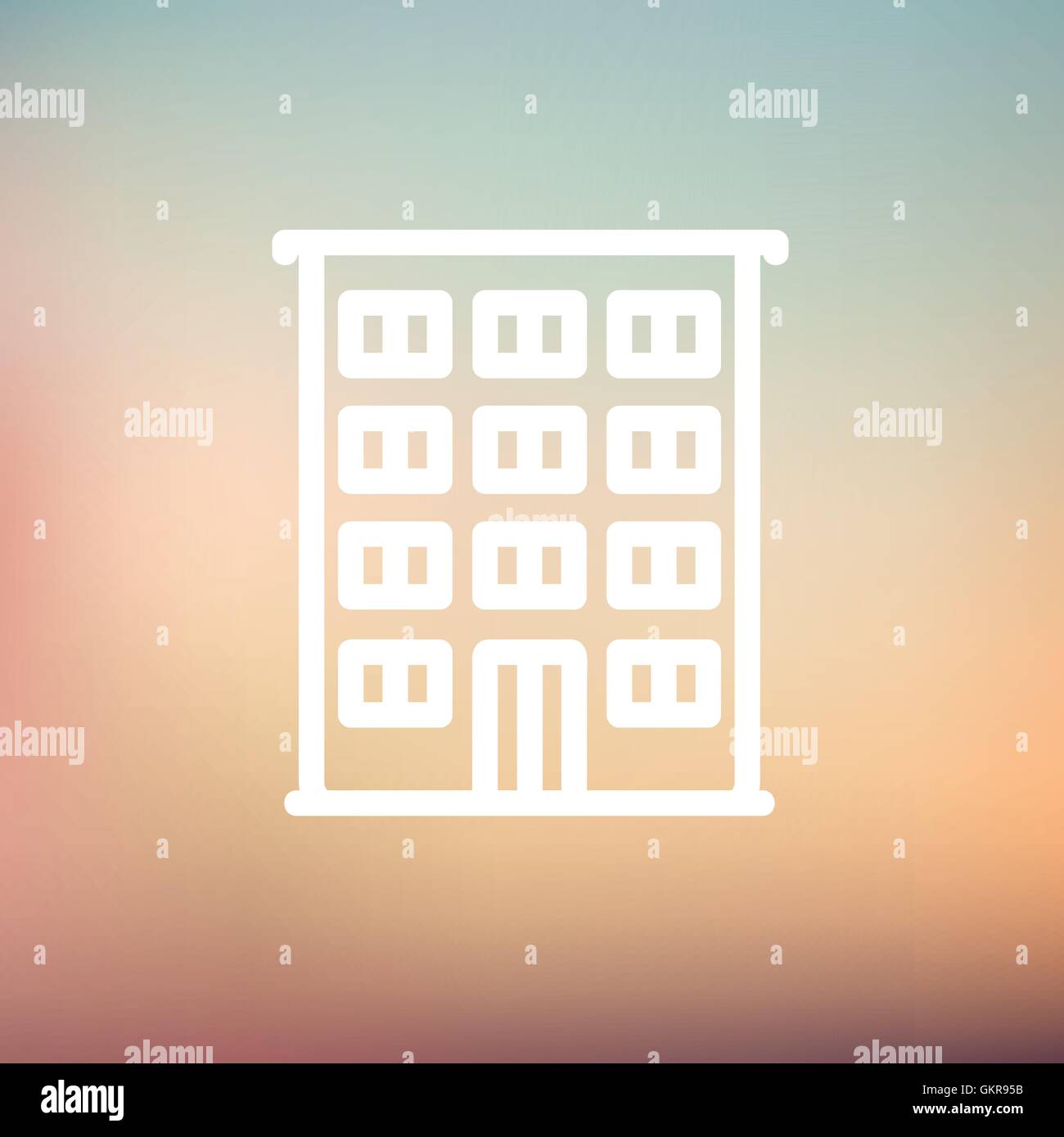 Hotel thin line icon Stock Vector Image & Art - Alamy