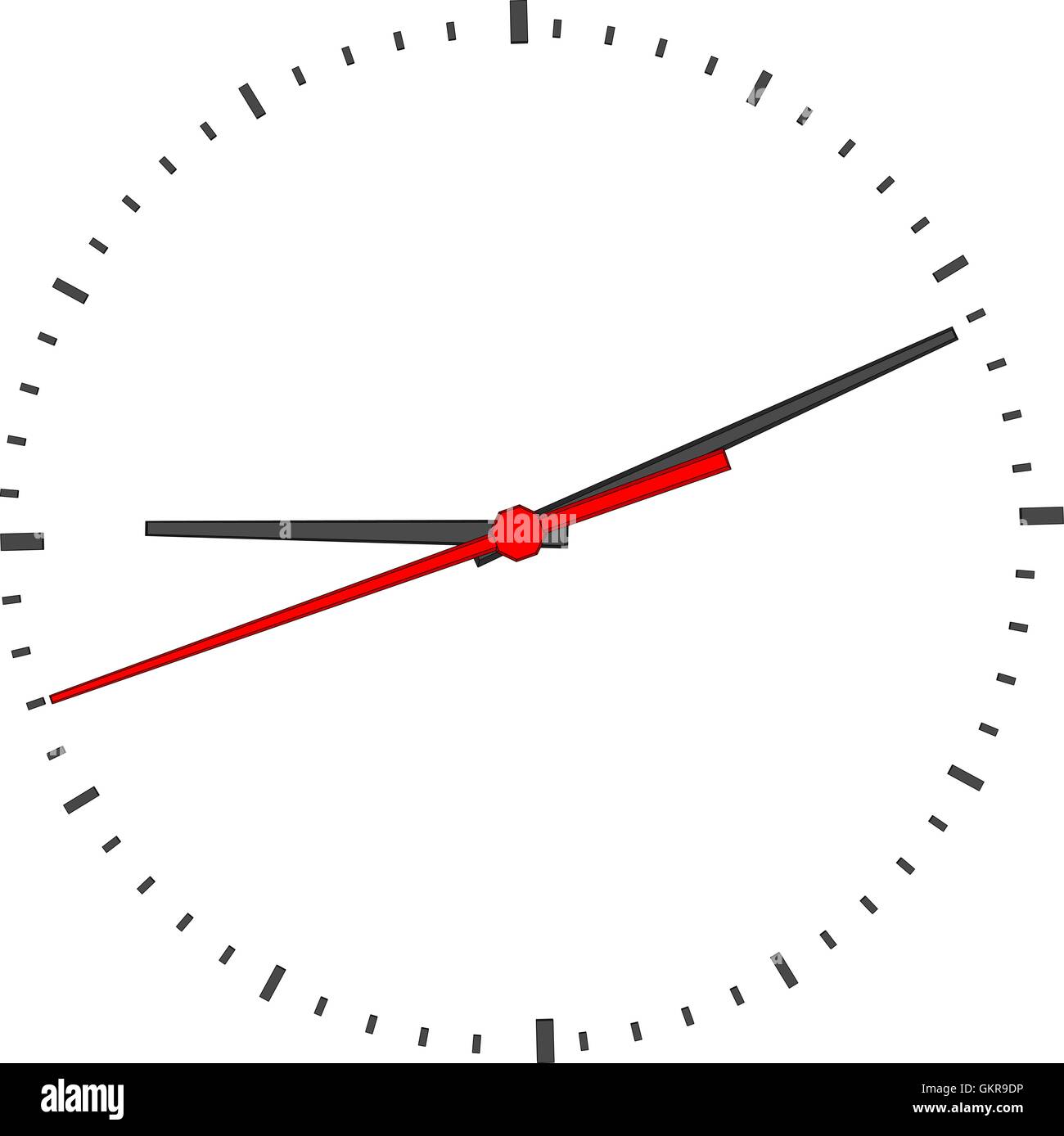Clock face on white Stock Vector Image & Art - Alamy