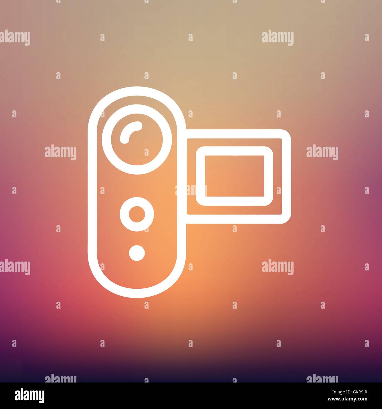 Digital Video Camera thin line icon Stock Vector Image & Art - Alamy