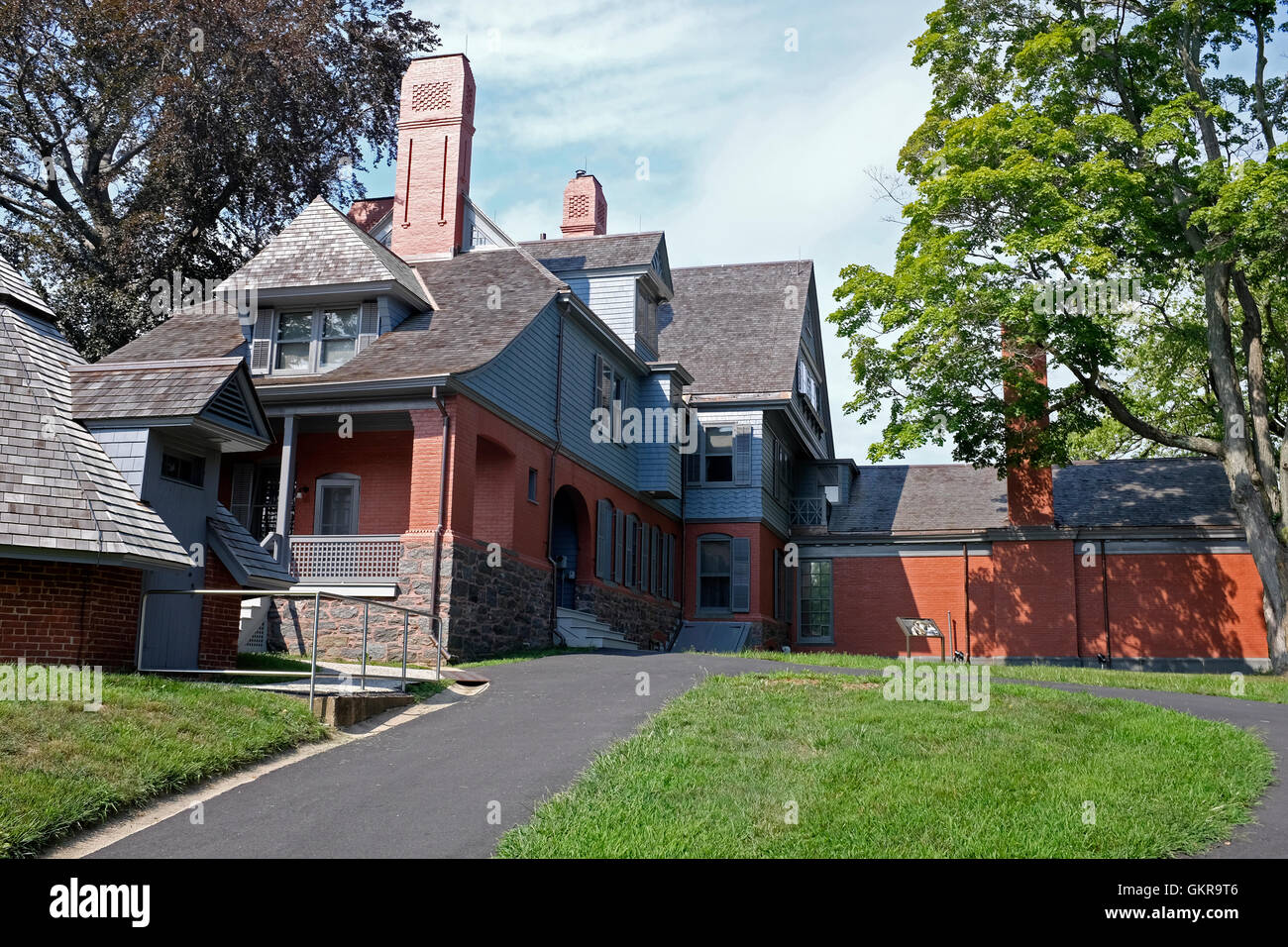 Back of Sagamore Hill, President Theodore Roosevelt's Home in Oyster