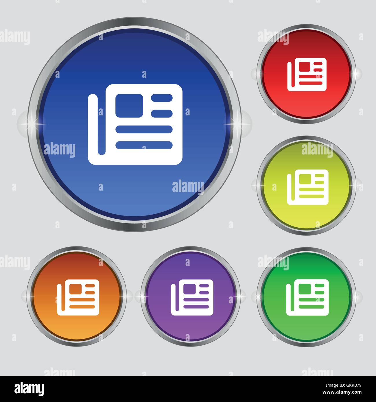 Open newspaper on table Stock Vector Images - Alamy