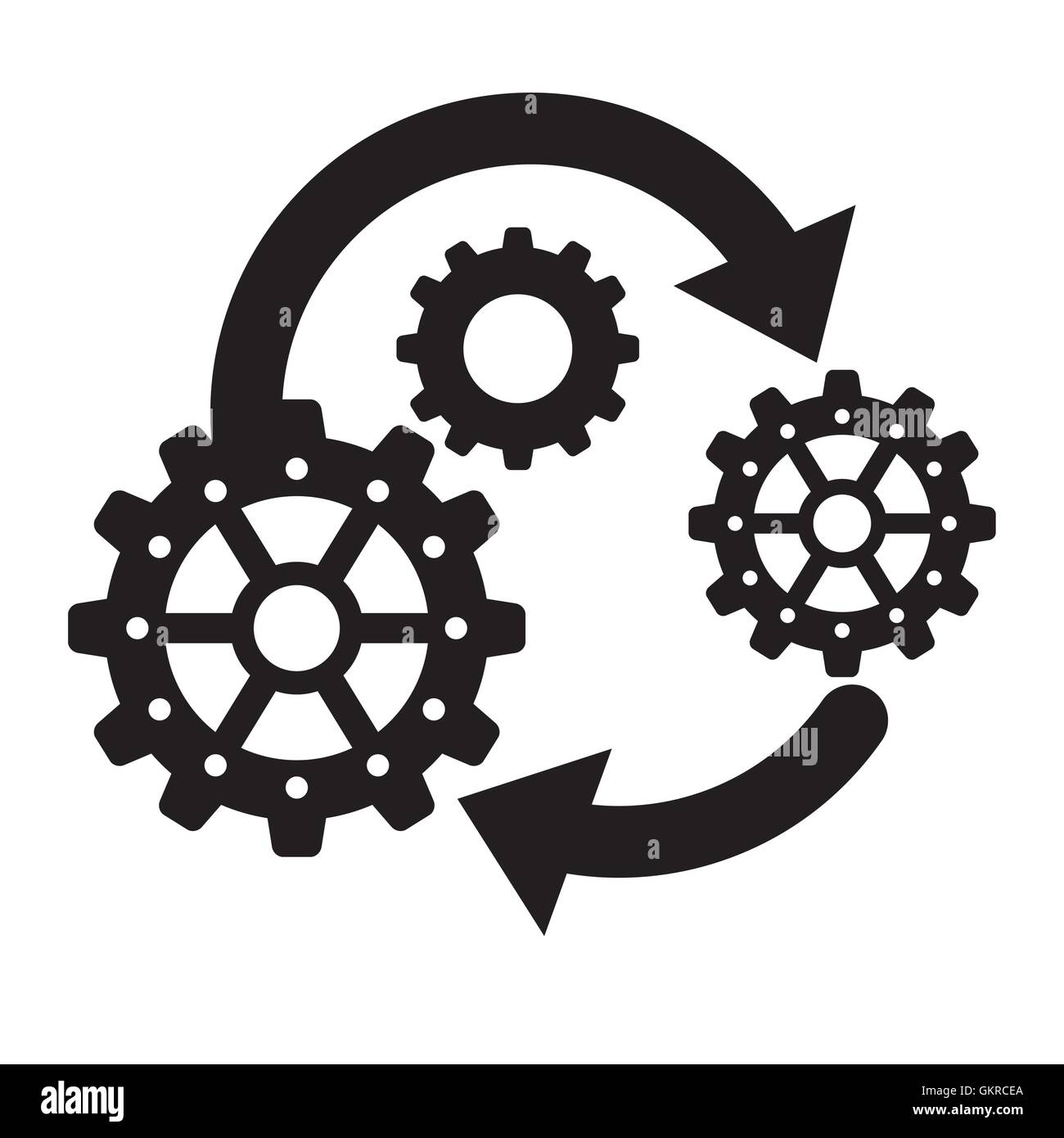 Process design. strategy and technology concept Stock Vector Image ...