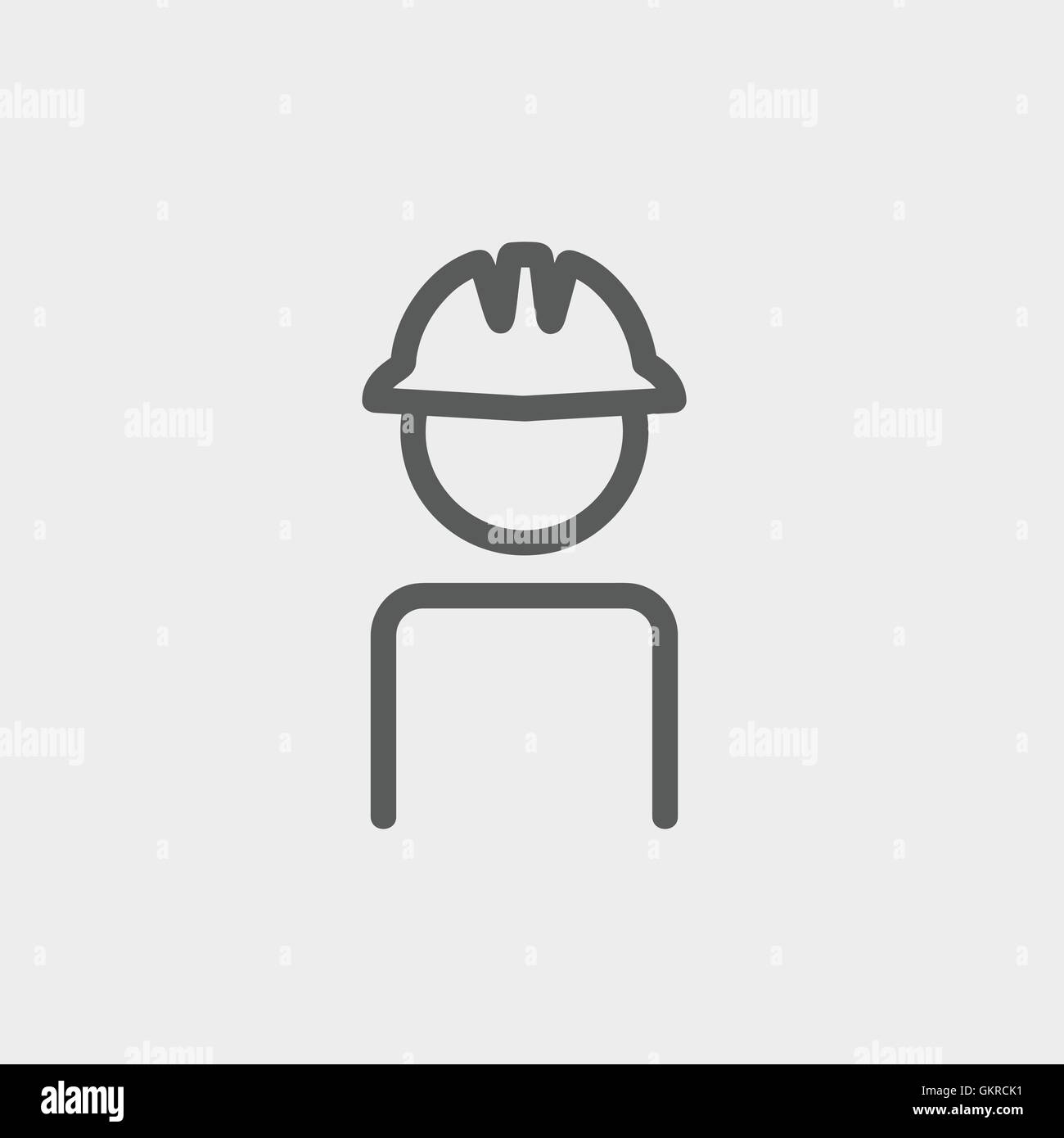Construction hard hat man Stock Vector Images Alamy