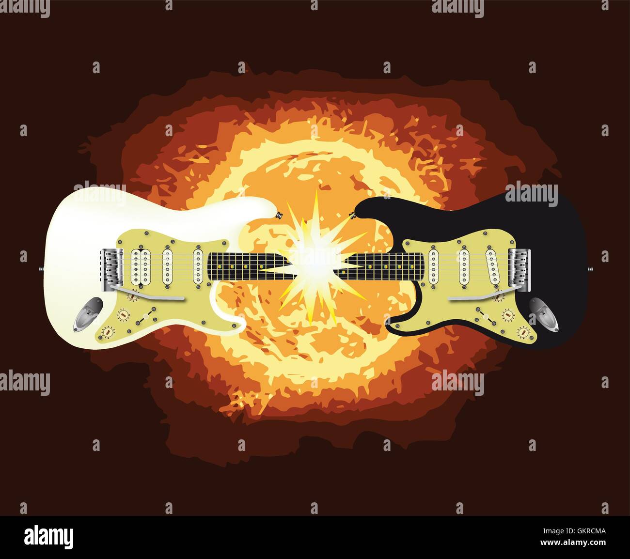 Two Stringed Guitar Two stringed guitar Stock Vector Images - Alamy