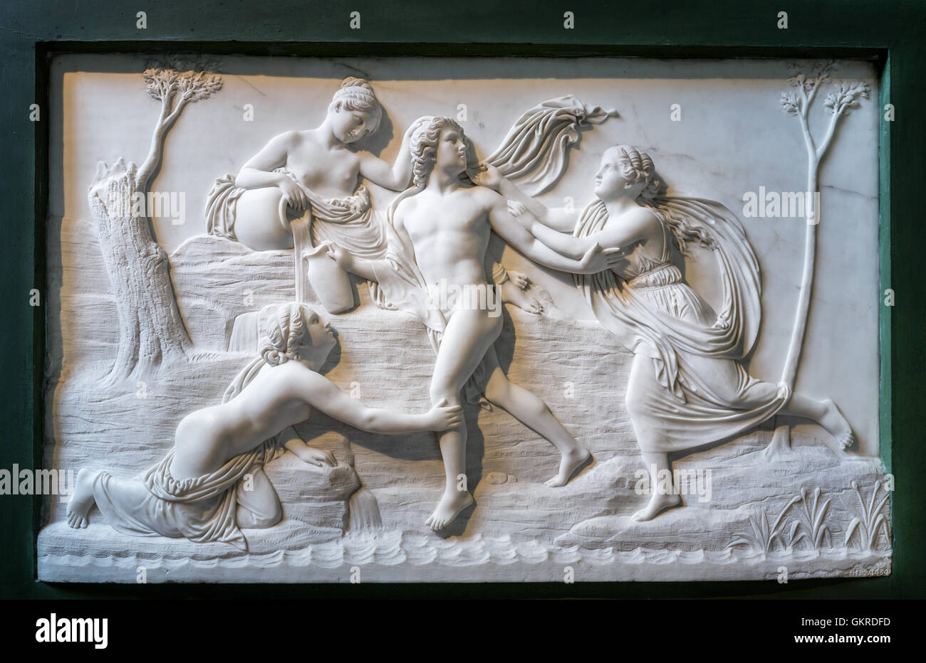 Hylas and the Naiads, Thorvaldsens Museum, Copenhagen, Denmark Stock Photo