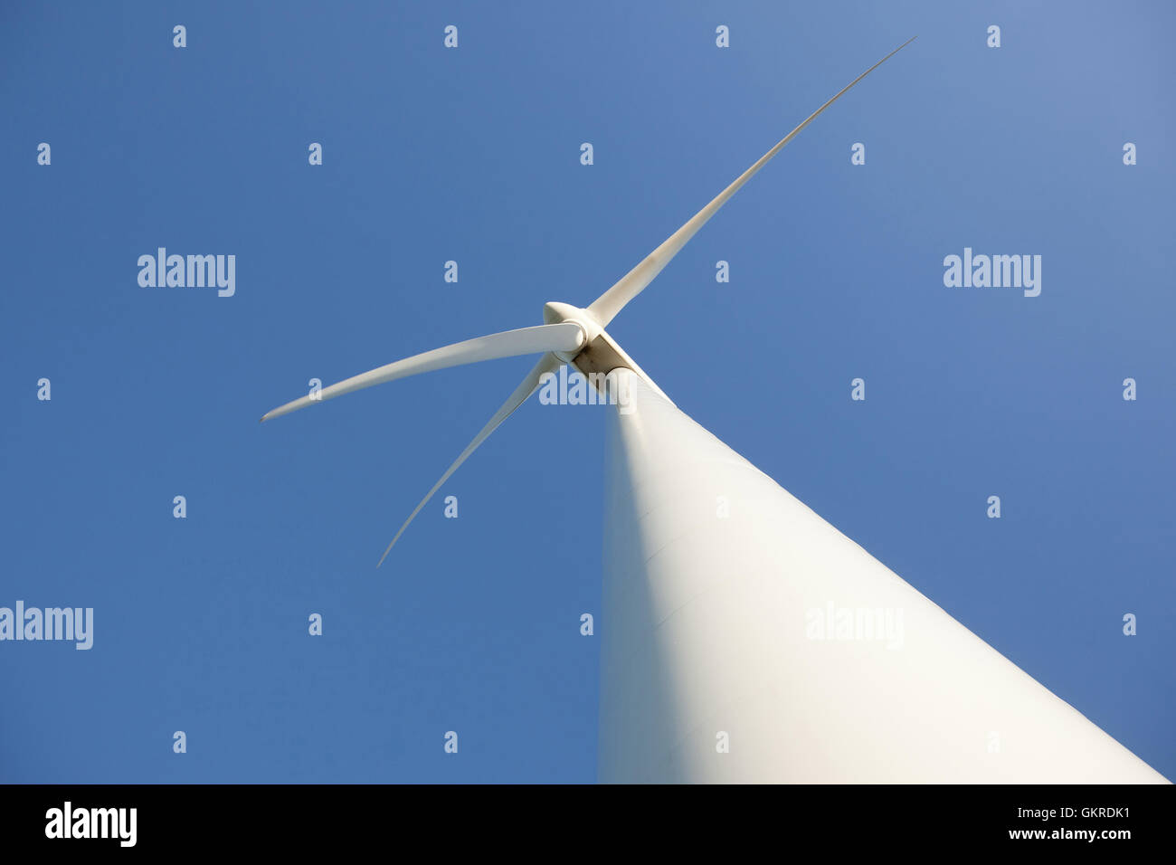 wind turbine and blue sky Stock Photo - Alamy