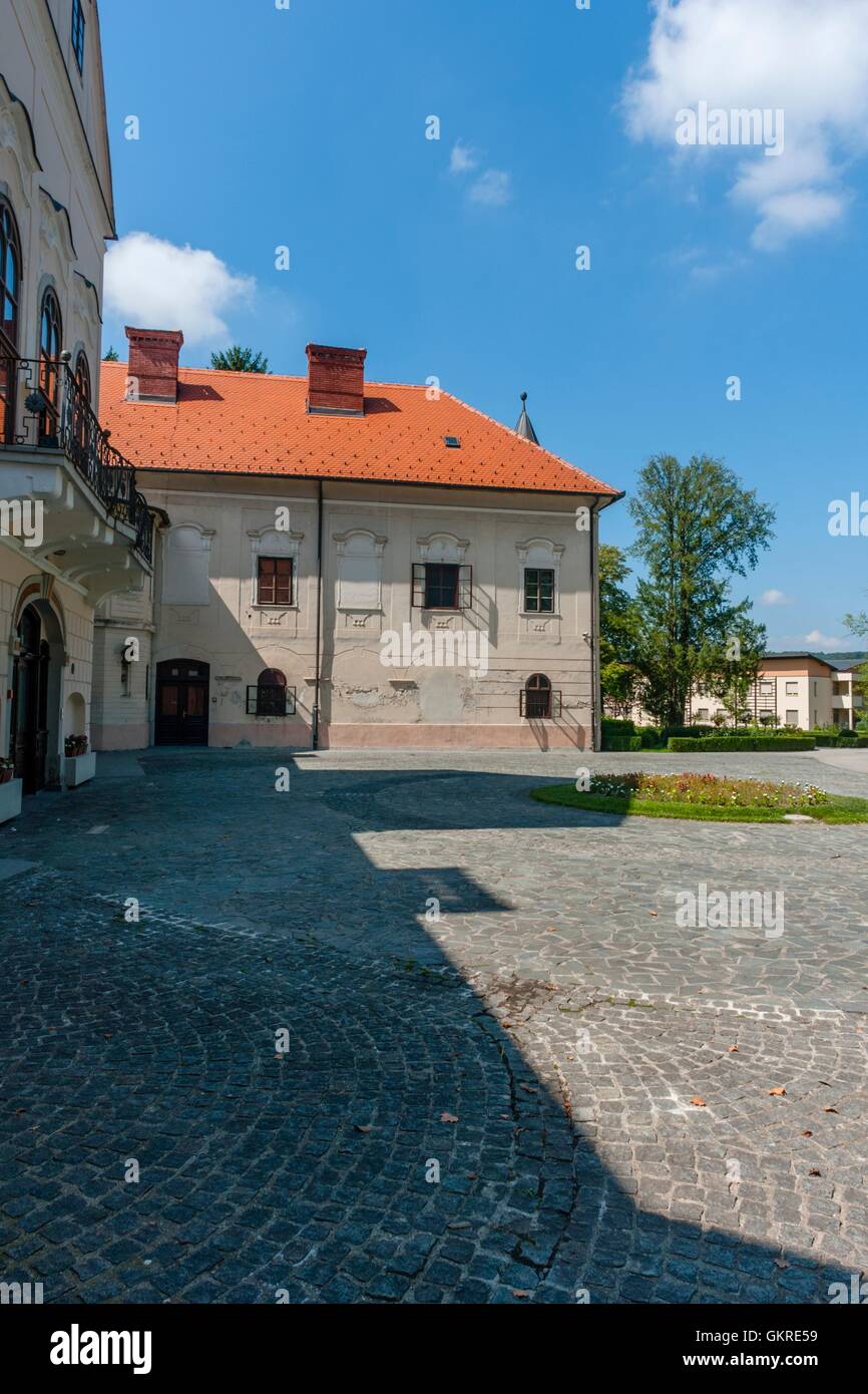 Luznica castle near Zapresic Zagreb in Croatia and park Stock Photo