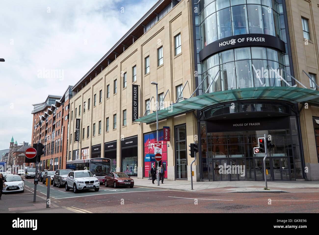 house of fraser in victoria square shopping centre belfast city centre Stock Photo