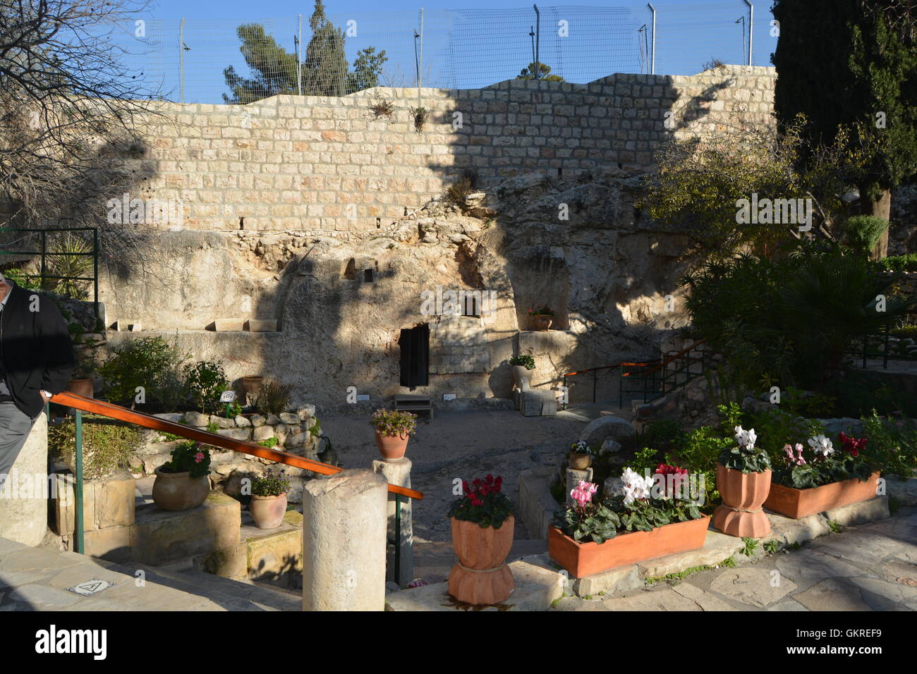 The Garden Tomb and Skull Hill, Jerusalem, Israel Stock Photo