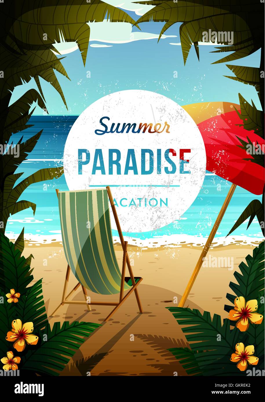 Summer vacation concept background Stock Vector Image & Art - Alamy