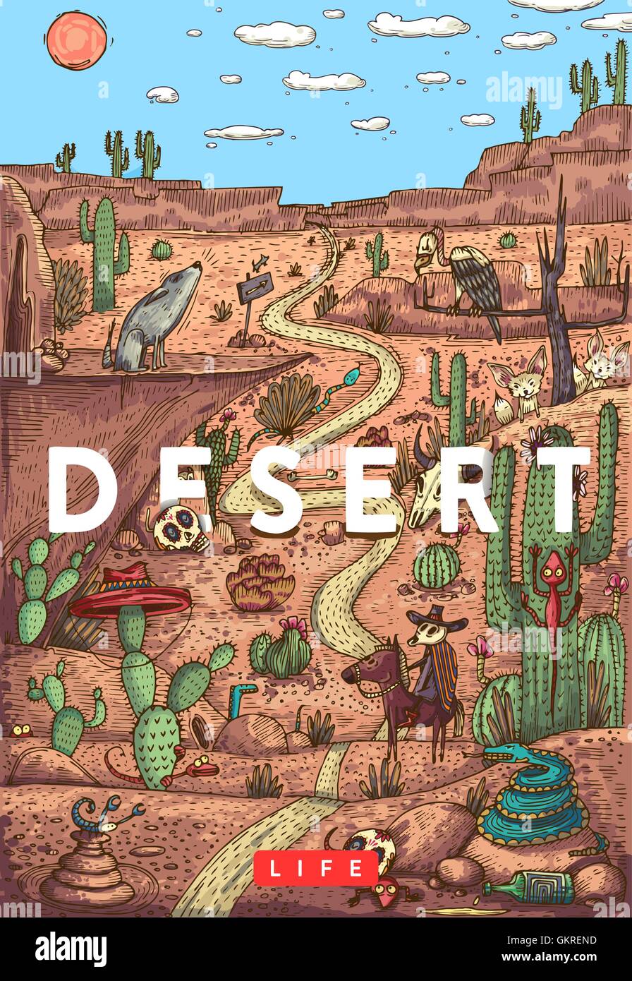 Wild life in desert with animals, birds and plants Stock Vector Image & Art - Alamy Wild life in desert with animals, birds and plants Stock Vector Image & Art - Alamy