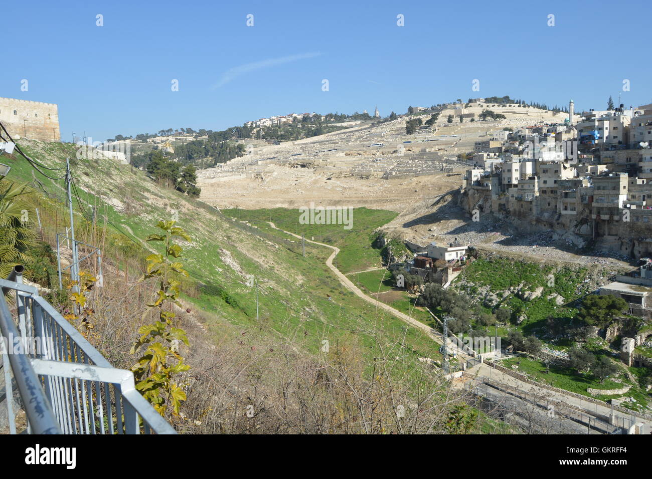 Siloam tunnel, Hezekiah's Tunnel, City of David, Jerusalem Stock Photo