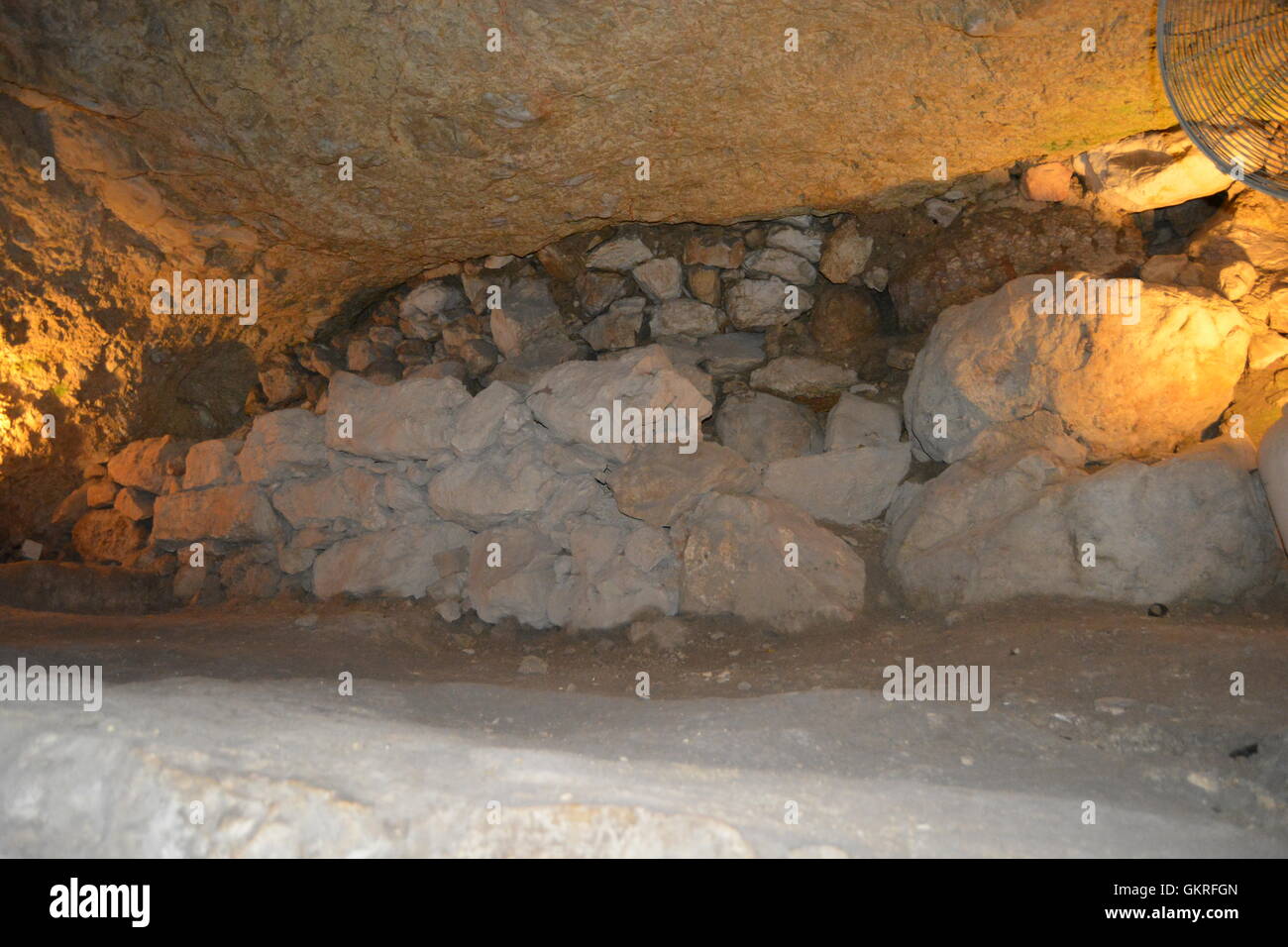Siloam tunnel, Hezekiah's Tunnel, City of David, Jerusalem Stock Photo