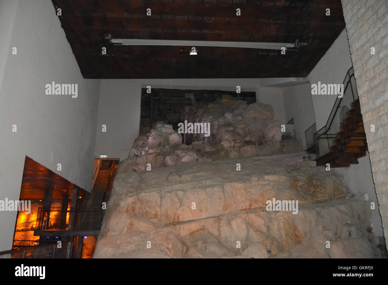 Siloam tunnel, Hezekiah's Tunnel, City of David, Jerusalem Stock Photo Alamy