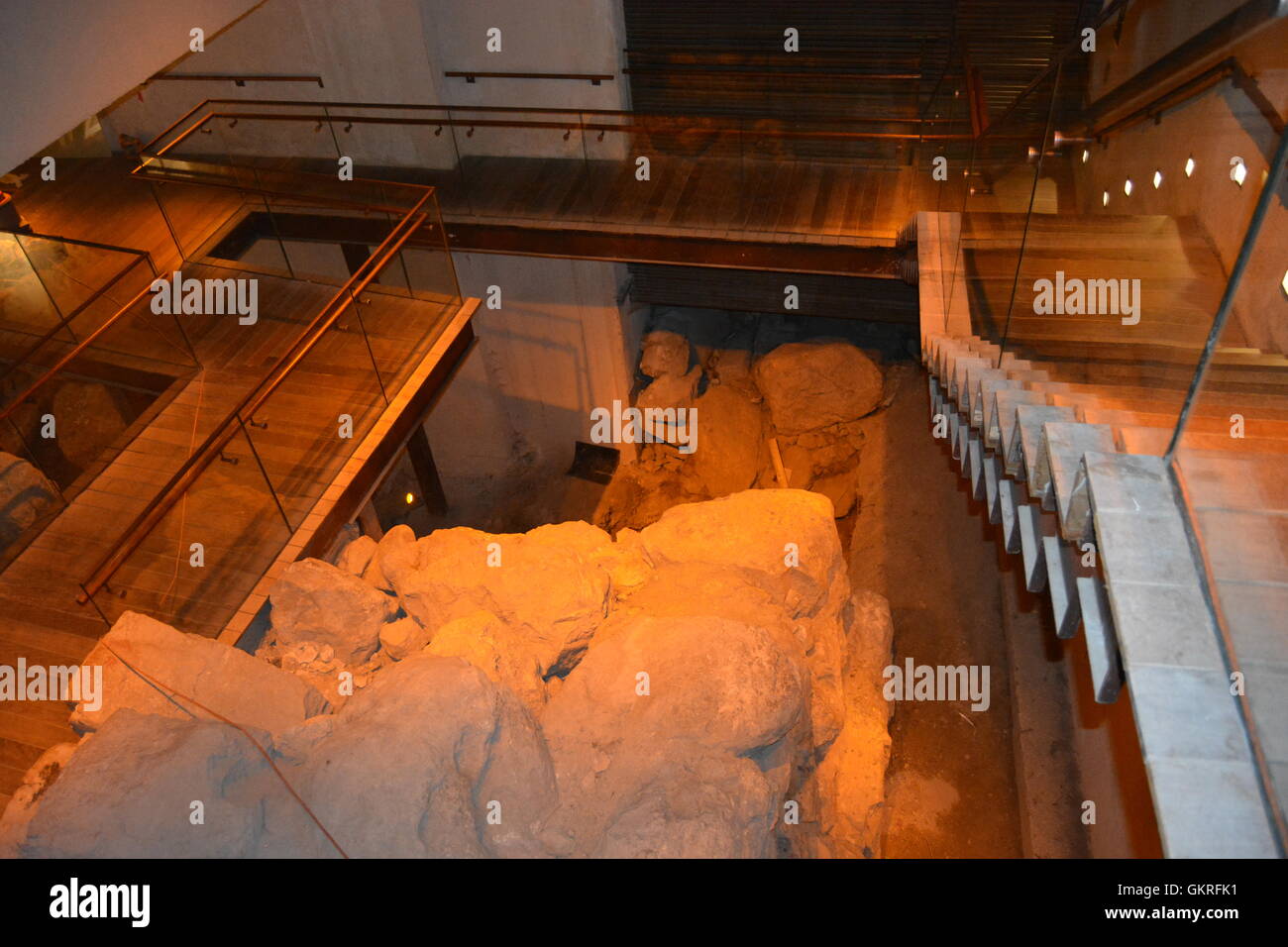 Siloam tunnel, Hezekiah's Tunnel, City of David, Jerusalem Stock Photo Alamy