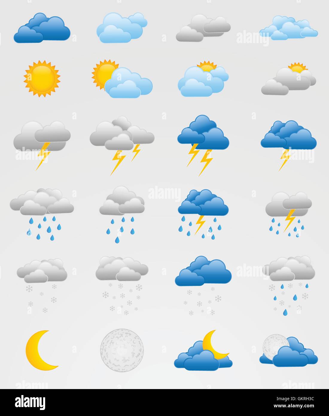 cloud forecast weather sign icon rain pictogram symbol pictograph trade symbol shine shines bright Stock Vector