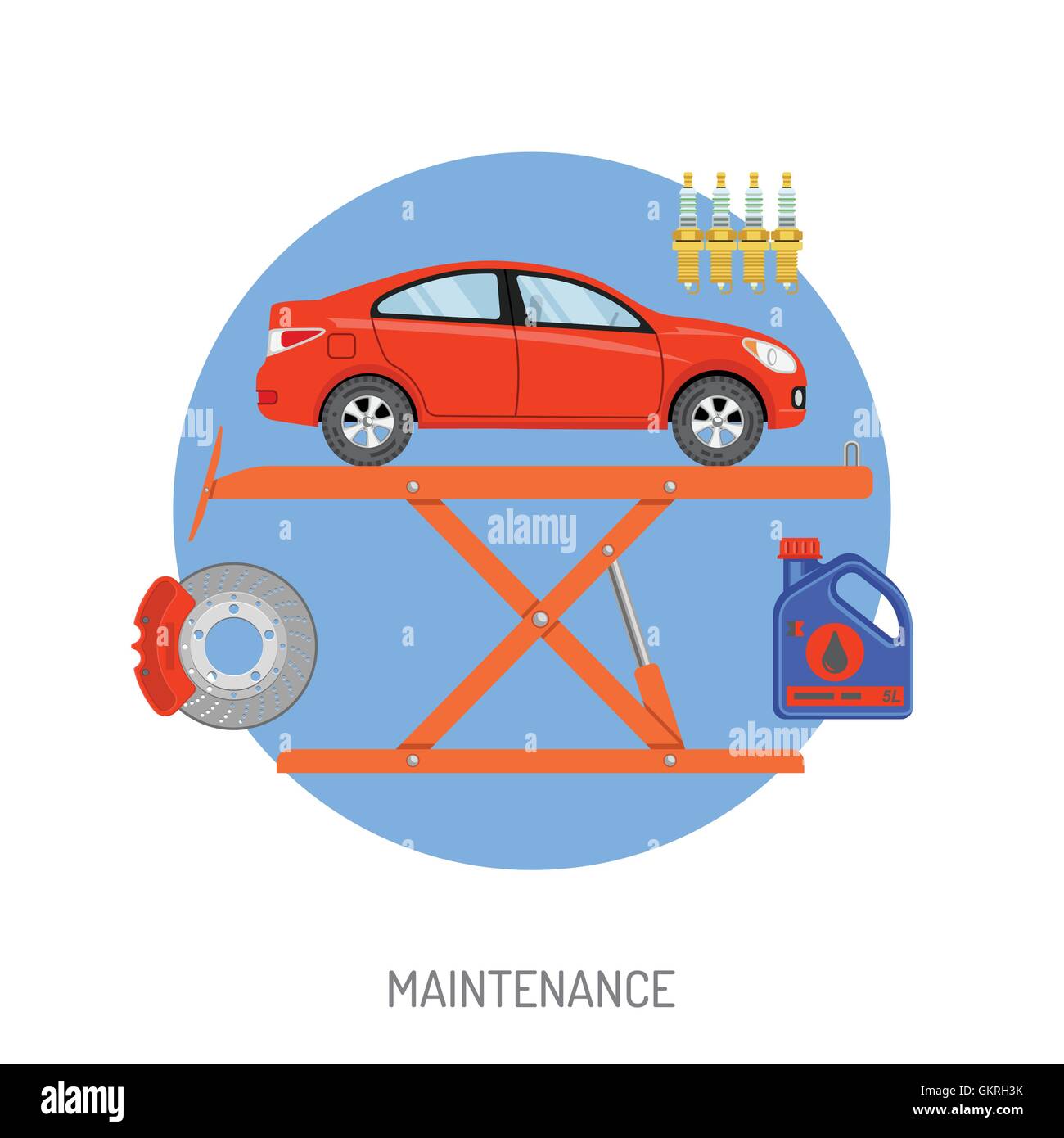 Car Service and Maintenance Concept Stock Vector Image & Art - Alamy