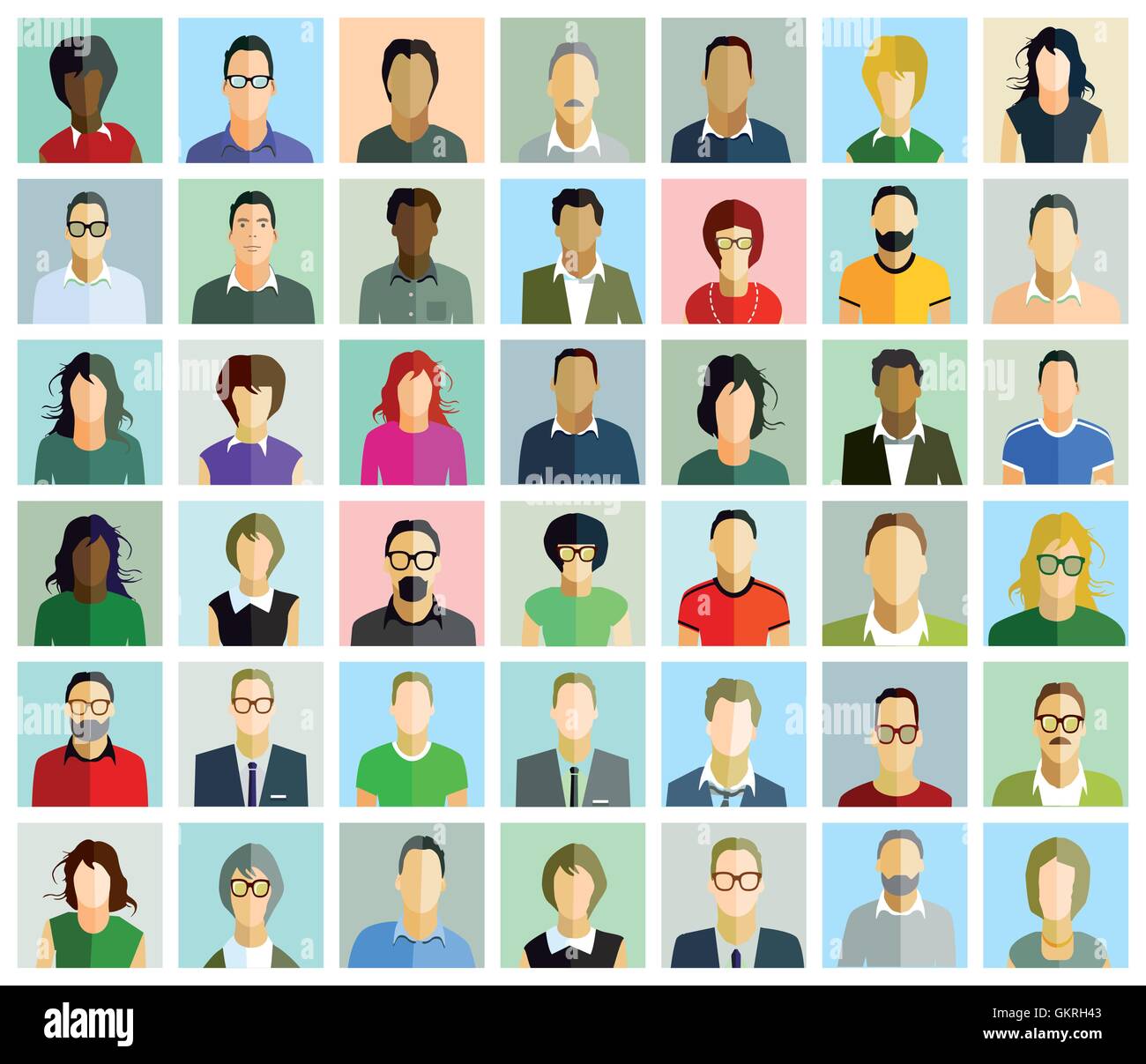 faces of people Stock Vector Image & Art - Alamy