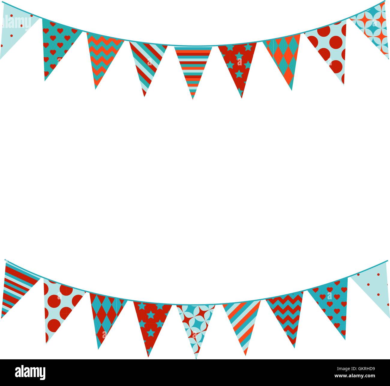 Bunting background in flat style Stock Vector Image & Art - Alamy